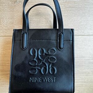 Nine West Black Mini Embossed Tote